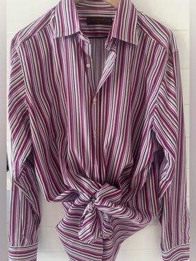 Etro Milano Striped Men’s Button Down Shirt